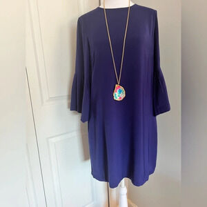 Jade Melody Tam Dress Navy Small